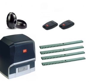 BFT P926187 00002KIT-FK4 Автоматика для откатных ворот ARES BT A 1500-FK4, комплект: привод, 2 пульта, фотоэлементы, 4 рейки