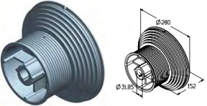 ALUTECH CD164H - 403020600 Барабан CD164H для подъёмных секционных ворот