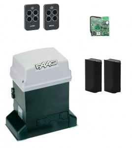 FAAC 746KIT-FA Автоматика для откатных ворот 746KIT-FA, комплект: привод, радиоприемник, 2 пульта, фотоэлементы