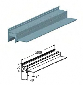 ALUTECH PRD123 - 401131112 Профиль воротный для подъёмных секционных ворот
