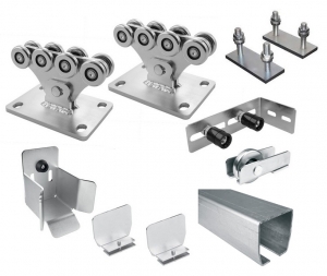 CAME KIT MARE S03+STAGE SZ6-CAME-п Комплектующие для откатных ворот весом до 500 кг или шириной до 4 м балка оцинкована (набор-комплект с подставками)