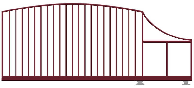КОРН 70РС705-65КГ Откатные ворота КОРН РАДУГА, толщина 65 мм
