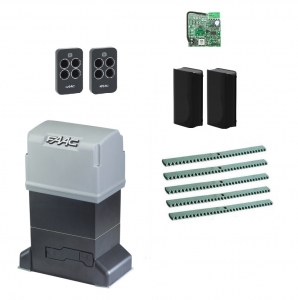 FAAC 844ERKIT-FA5 Автоматика для откатных ворот 844ERKIT-FA5, комплект: привод, радиоприемник, 2 пульта, фотоэлементы, 5 реек