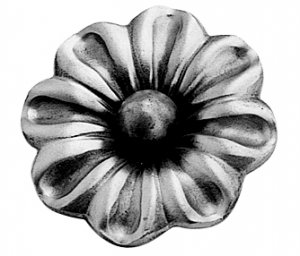 ARTEFERRO 697/4 Цветок штампованый с шариком Ø 65мм, 3мм