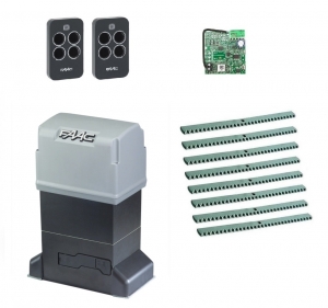 FAAC 844ERKIT-KR8 Автоматика для откатных ворот 844ERKIT-KR8, комплект: привод, радиоприемник, 2 пульта, 8 реек