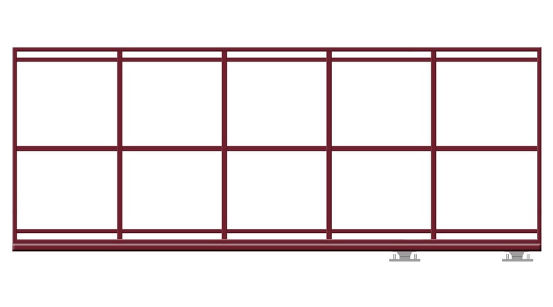 КОРН 70Н0-С-Т60КП Откатные ворота КОРН ЭКО-СП (сборные), толщина 60 мм 