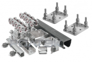 РОЛТЭК ЕВРО6-РОЛТЭК-компл-п Комплектующие для откатных (сдвижных) ворот весом до 800 кг или шириной до 4 м (набор-комплект с подставками)