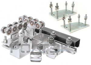 РОЛТЭК ЭКО5-Ц-РОЛТЭК-компл-п Комплектующие для откатных (сдвижных) ворот весом до 500 кг или шириной до 3,5 м балка оцинкована (набор-комплект с подставками)