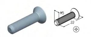 ALUTECH M5x22SDX - 408020900 Винт DIN964 для подъёмных секционных ворот