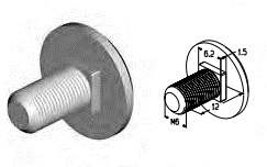ALUTECH M6x12BKL - 408321000 Болт М6х12 для подъёмных секционных ворот