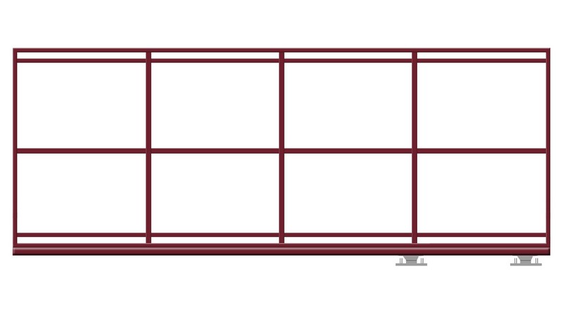 КОРН 70Н0-С-Т60КП Откатные ворота КОРН ЭКО-СП (сборные), толщина 60 мм 