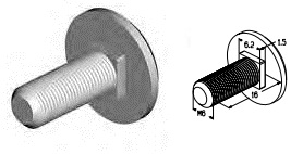 ALUTECH M6x16BKL-SS - 408310300 Болт для подъёмных секционных ворот