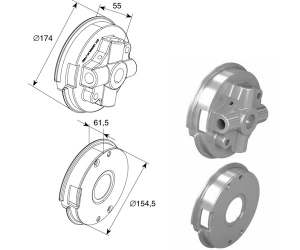 DOORHAN 1402R Окончание пружины М152 R (OMI 6&amp;amp;amp;amp;amp;amp;quot; S) на вал ф 1,25&amp;amp;amp;amp;amp;amp;quot; для подъёмных секционных ворот