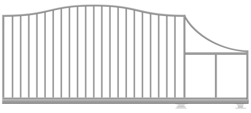 КОРН 70РС707-65КГ Откатные ворота КОРН ВОЛНА, толщина 65 мм