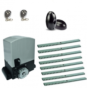 AN-MOTORS ASL500KIT-FK8 Автоматика для откатных ворот ASL500KIT-FK8, комплект: привод, фотоэлементы, 2 пульта, 8 реек