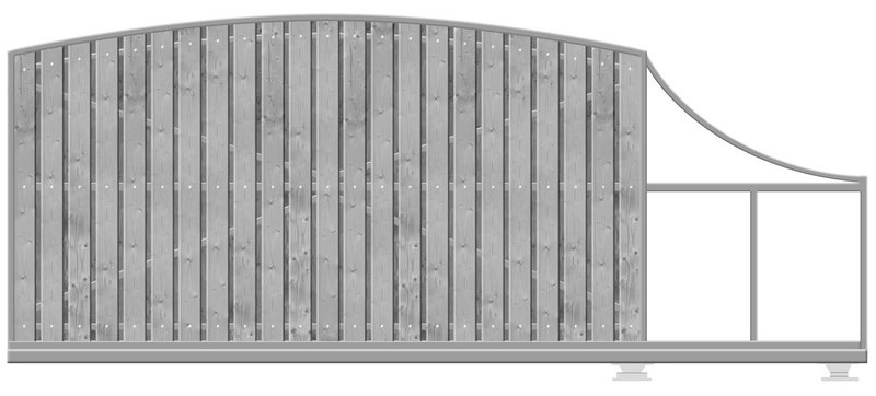 КОРН 70РС705-65КГ Откатные ворота КОРН РАДУГА, толщина 65 мм