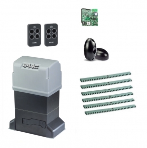 FAAC 844ERKIT-FK6 Автоматика для откатных ворот 844ERKIT-FK6, комплект: привод, радиоприемник, 2 пульта, фотоэлементы, 6 реек