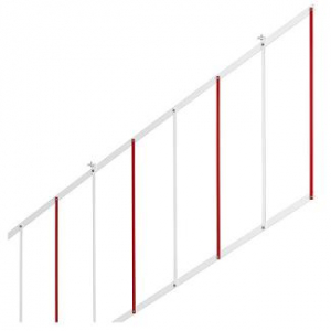 FAAC 428441 Решётка шарнирная под стрелу шлагбаума, длина 2м