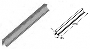 ALUTECH PRD47 - 401150311 Профиль воротный для подъёмных секционных ворот