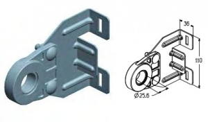 ALUTECH TBB-4505 - 403431500 Кронштейн промежуточный для подъёмных секционных ворот