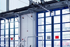 Установка складывающихся ворот "под ключ"