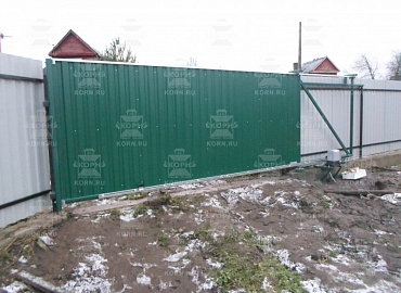 Откатные ворота и калитка серии КЛАССИК