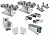 CAME KIT VITA ME03+STAGE MZ9-CAME-п Комплектующие для откатных (сдвижных) ворот весом до 700 кг или шириной до 6 м (набор-комплект с подставками) 
