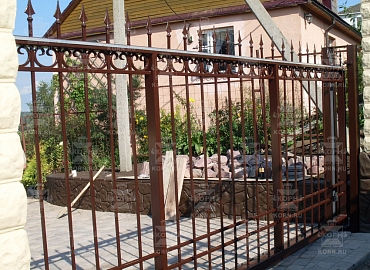 Откатные ворота серии ПРЕМИУМ по индивидуальному проекту