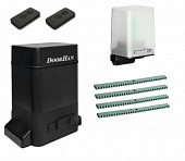 Автоматика для откатных ворот SLIDING-1300PROKIT-L4, комплект: привод, 2 пульта, лампа, 4 рейки