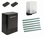 Автоматика для откатных ворот SLIDING-800PROKIT-L6, комплект: привод, 2 пульта, лампа, 6 реек