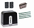 FAAC C721KIT-KR4 Автоматика для откатных ворот C721KIT-KR4, комплект: привод, радиоприемник, 2 пульта, 4 рейки