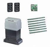 Автоматика для откатных ворот 844ERKIT-KR7, комплект: привод, радиоприемник, 2 пульта, 7 реек