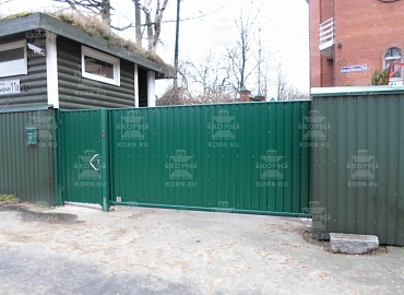 Откатные ворота и калитка серии КЛАССИК