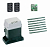 FAAC 746KIT-KR7 Автоматика для откатных ворот 746KIT-KR7, комплект: привод, радиоприемник, 2 пульта, 7 реек