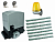 AN-MOTORS ASL1000KIT-L7 Автоматика для откатных ворот ASL1000KIT-L7, комплект: привод, сигнальная лампа, 2 пульта, 7 реек