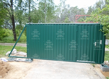 Откатные ворота и калитка серии КЛАССИК