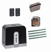 Автоматика для откатных ворот C721KIT-LA4, комплект: привод, радиоприемник, 2 пульта, лампа, 4 рейки