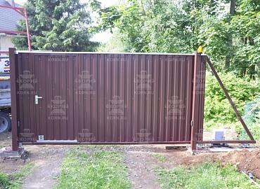 Откатные ворота и калитка серии КЛАССИК