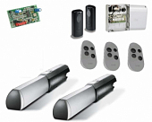 Автоматика для распашных ворот ATI 3000 KIT4, комплект: 2 привода, радиоприемник, 3 пульта, фотоэлементы, блок управления