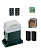FAAC 746KIT FULL-A Автоматика для откатных ворот 746KIT FULL-A, комплект: привод, радиоприемник, 2 пульта, фотоэлементы, лампа
