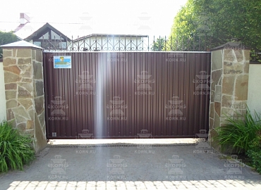 Откатные ворота и калитка серии КЛАССИК