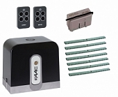 Автоматика для откатных ворот C721KIT-KR7, комплект: привод, радиоприемник, 2 пульта, 7 реек